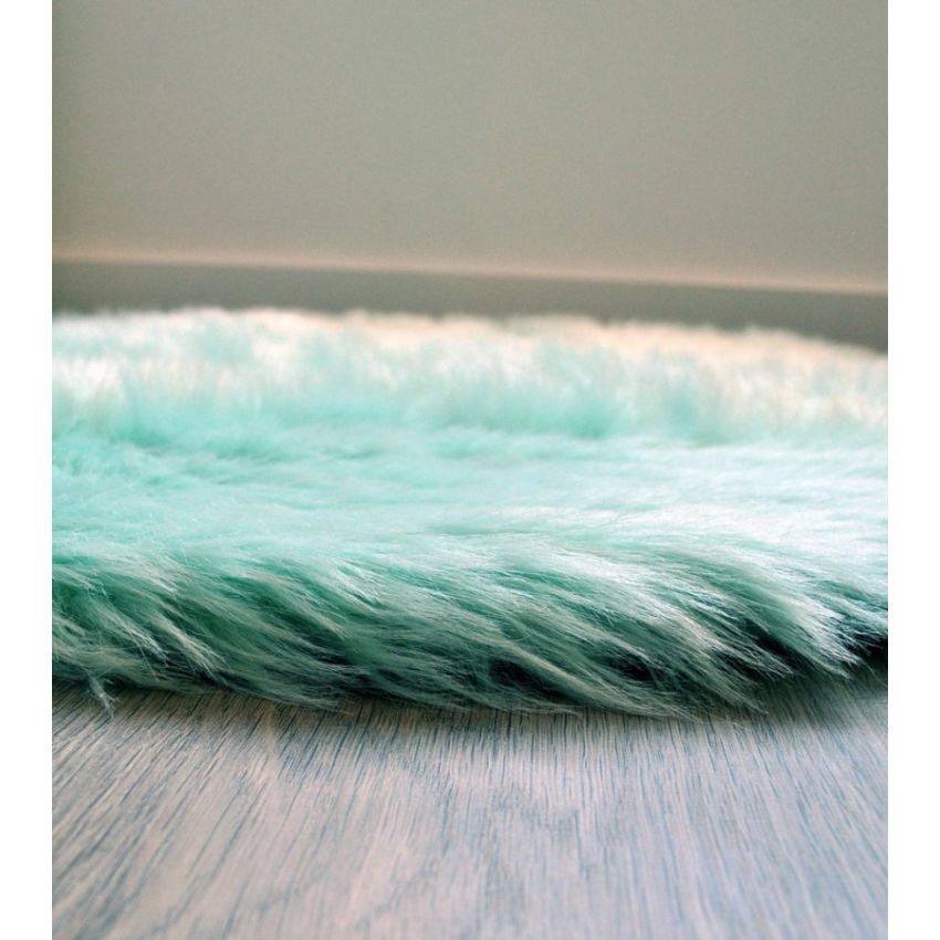 Kroma Carpets - Kunstlammfell Wolke mint