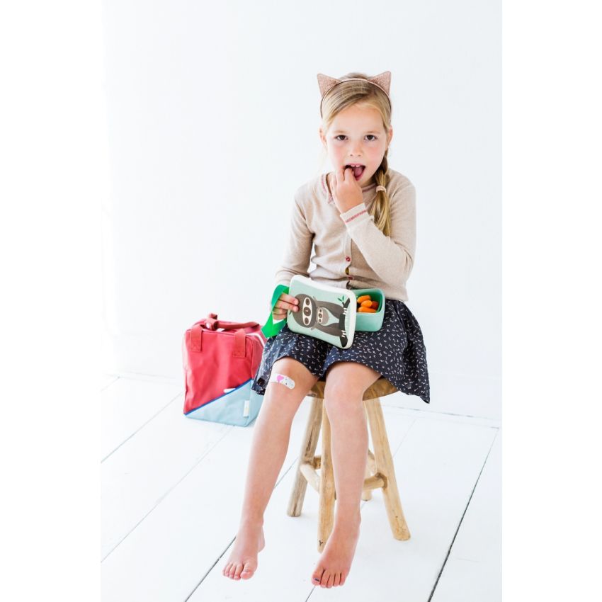 Petit Monkey - Bambus Lunchbox Faultier grün