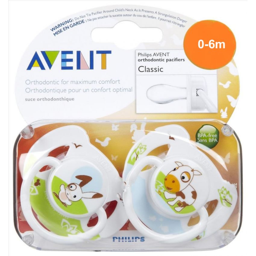 Philips Avent - Schnuller Tierchen, 0-6 Monaten, 2 Stk.