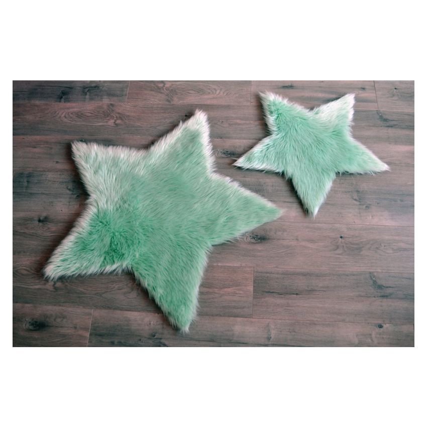 Kroma Carpets - Kunstlammfell Stern mint