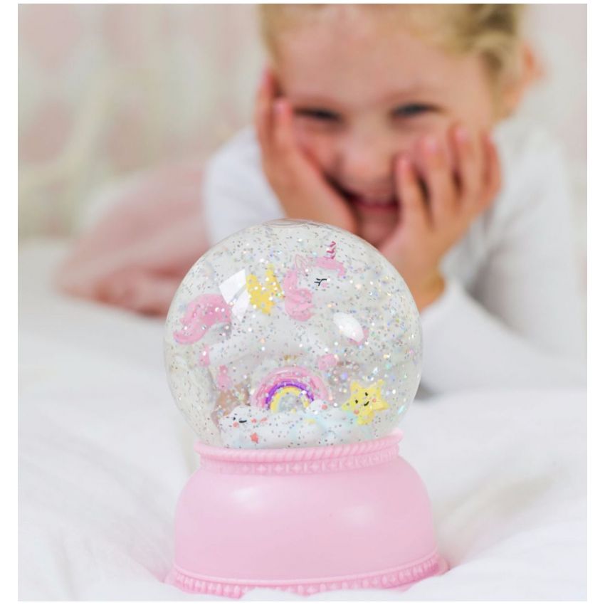 A Little Lovely Company - Schneekugel Lämpchen Unicorn