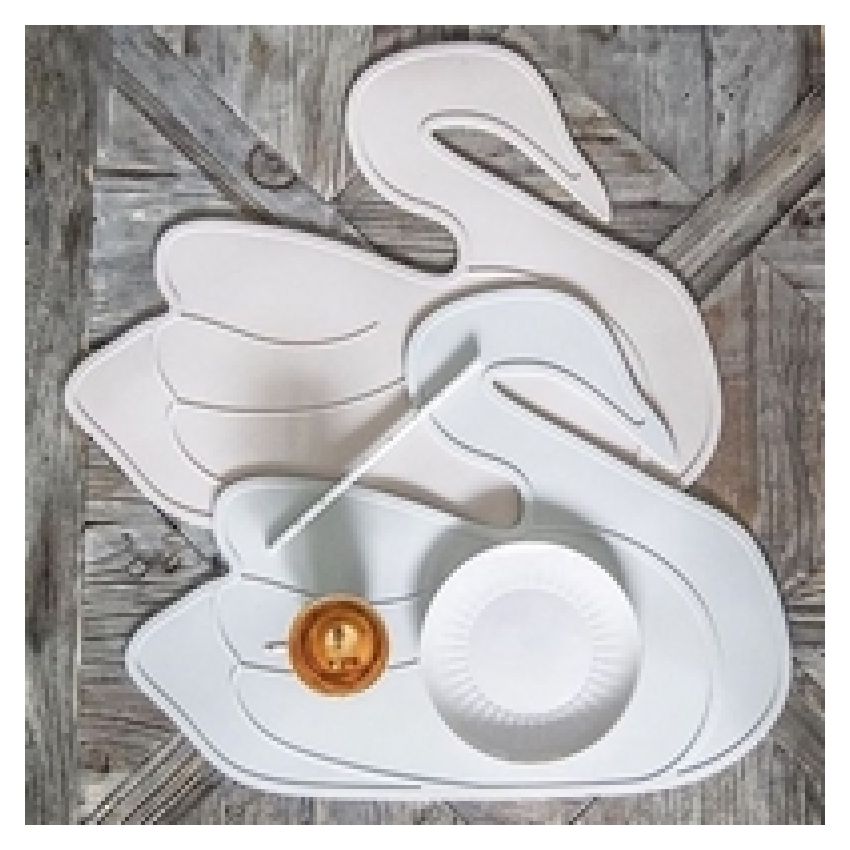 Lille Vilde - Tischset Schwan weiss