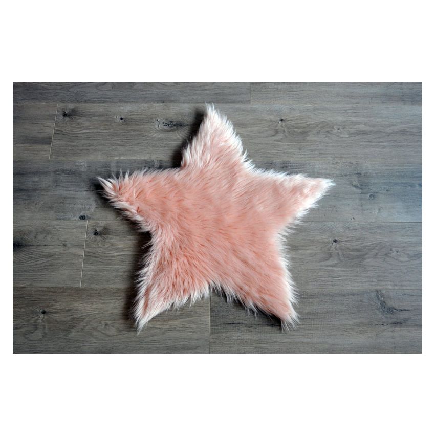 Kroma Carpets - Kunstlammfell Stern pfirsich