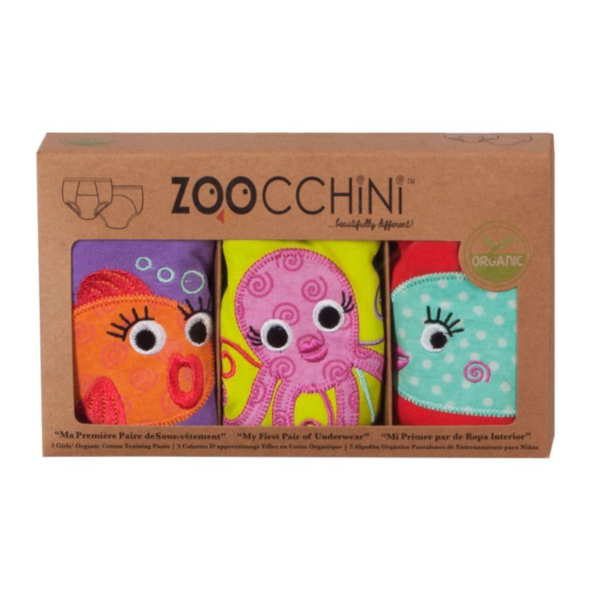 Zoocchini - Trainings Windelhosen Mädchen 3-4 Jahre Ozean