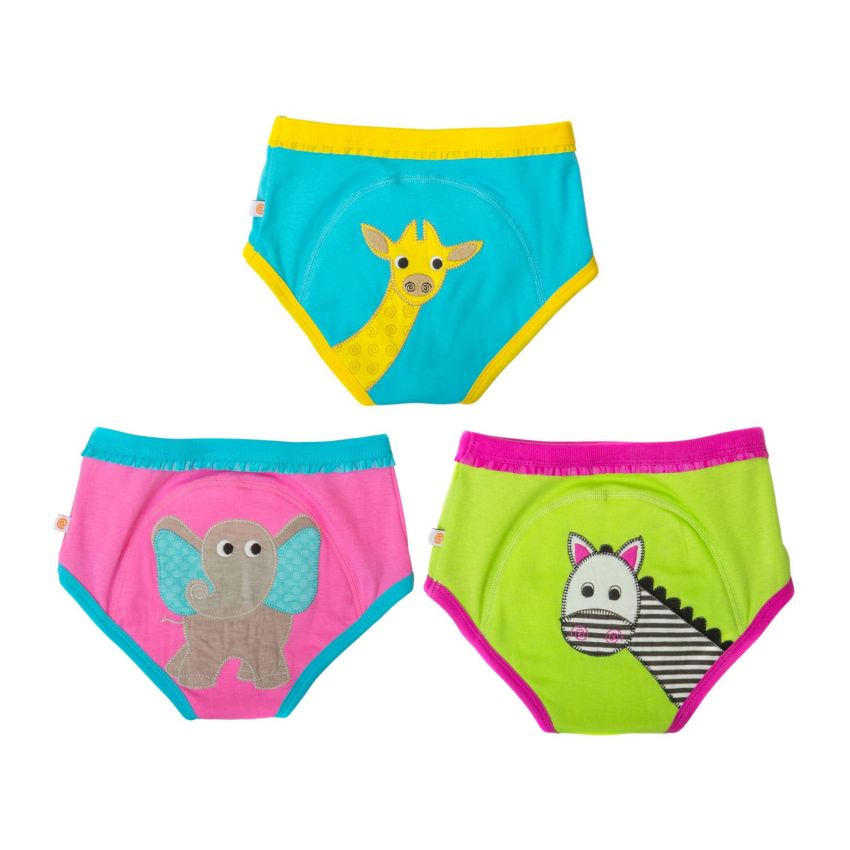 Zoocchini - Trainings Windelhosen Mädchen 3-4 Jahre Safari