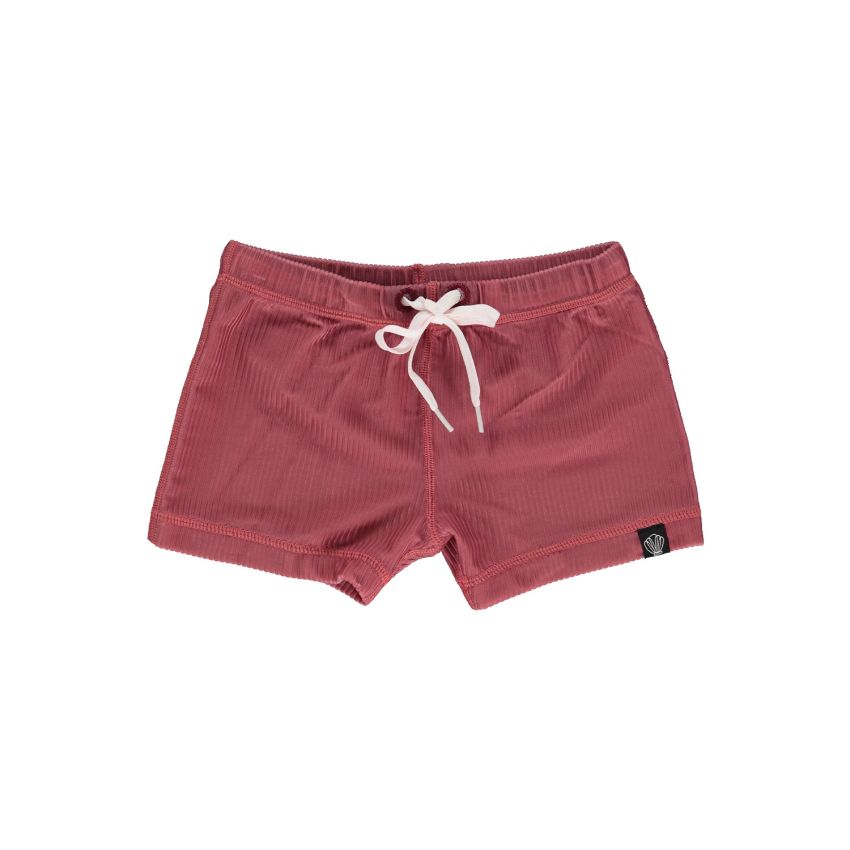 Beach & Bandits - UV Badeshorts Ribbed Garnet Bordeaux