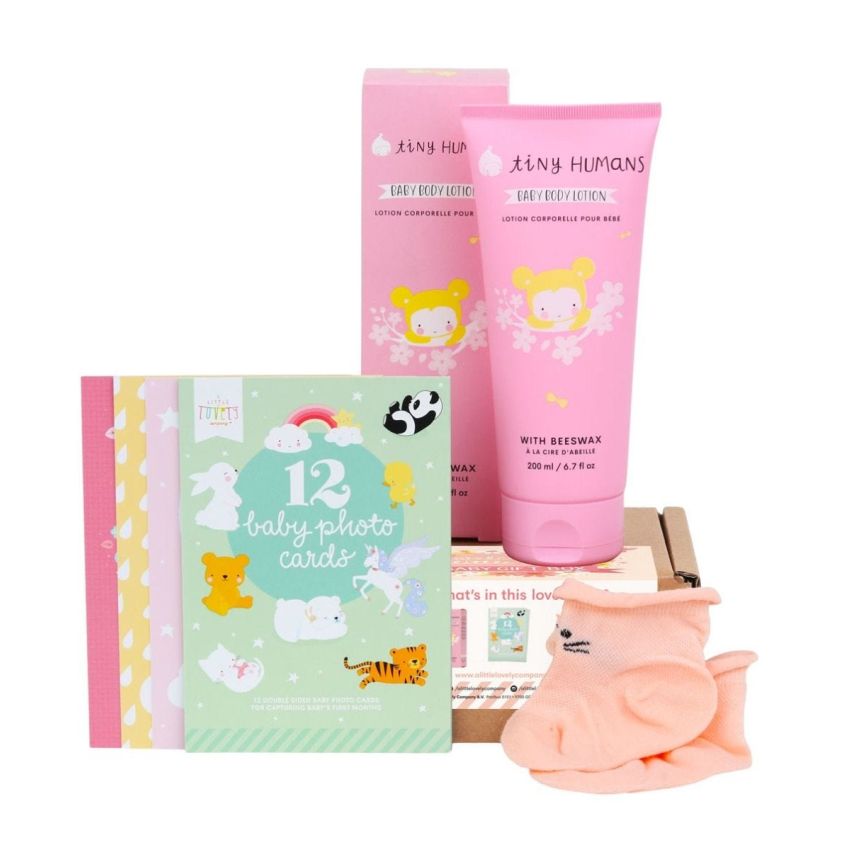 A Little Lovely Company - Baby Geschenkset Welcome little Girl