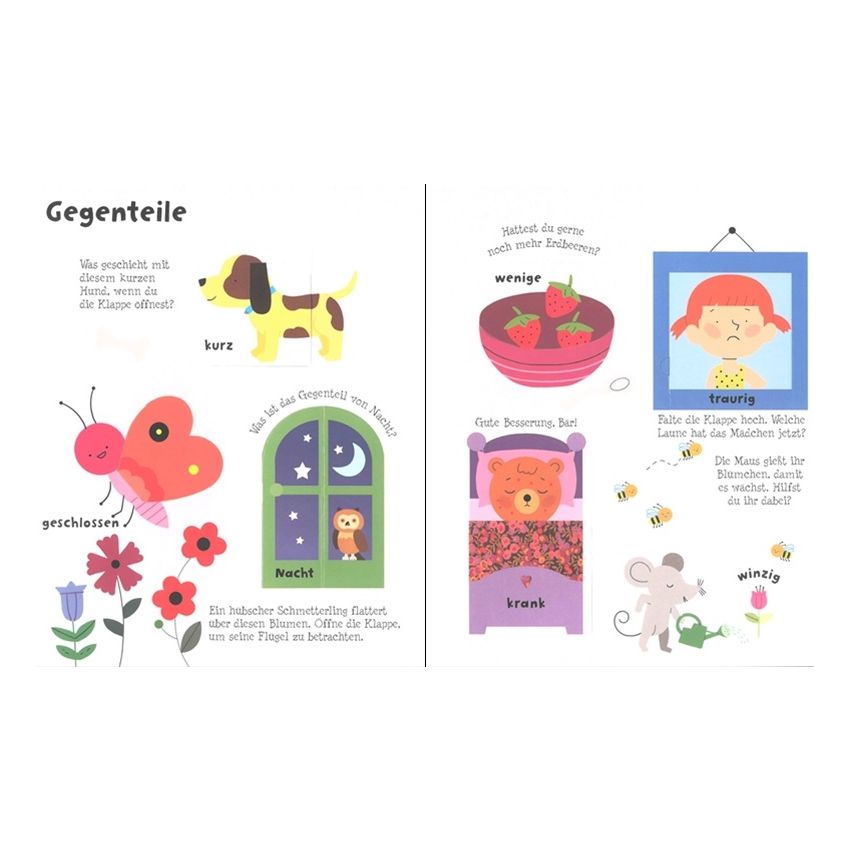 Usborne Verlag - Mein buntes Klappenbuch: Gegensätze (Klappenbuch)