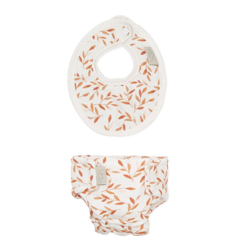 Cam Cam Copenhagen - Puppenset Windel & Lätzchen Caramel Leaves