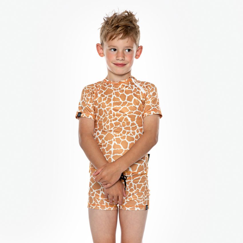 Beach & Bandits - UV Badeshirt Giraffe Orange