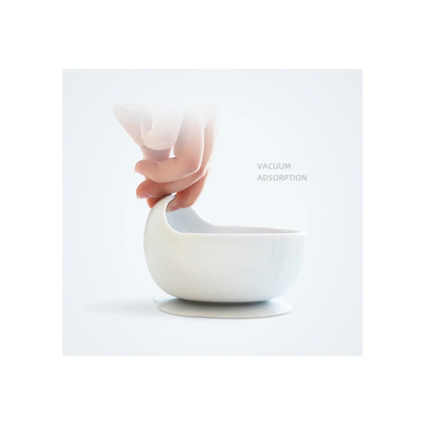 Glitter & Spice - Silikon Saugnapf Schale & Löffel Rust