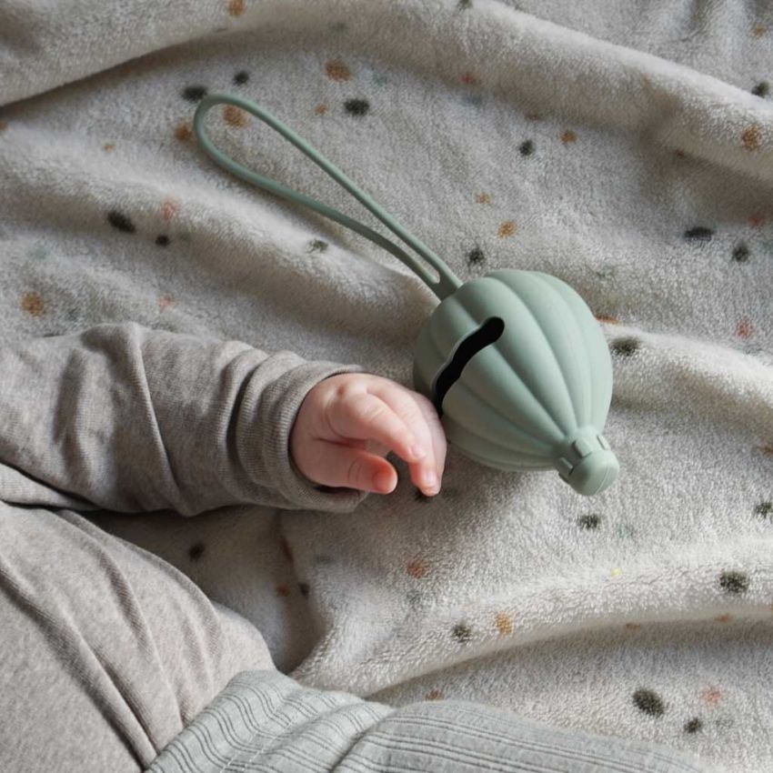 petú petú - Schnullerbox Ballon Dusty Green