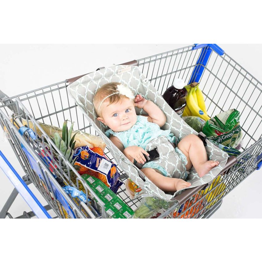 Binxy Baby - Einkaufswagen Hängematte Grey Aqua