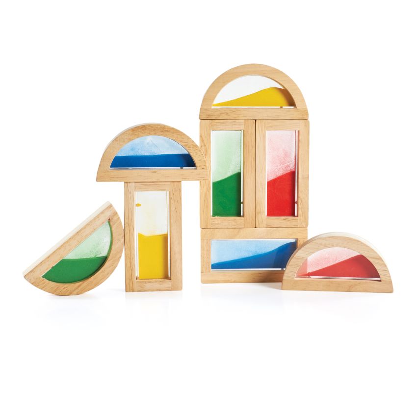 Guidecraft - Rainbow Blocks Sand 8 teilig