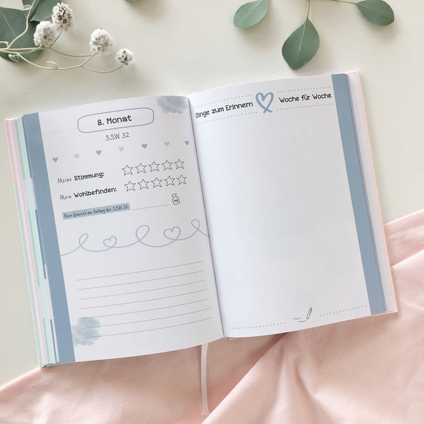 mintkind - Schwangerschaftstagebuch Hardcover