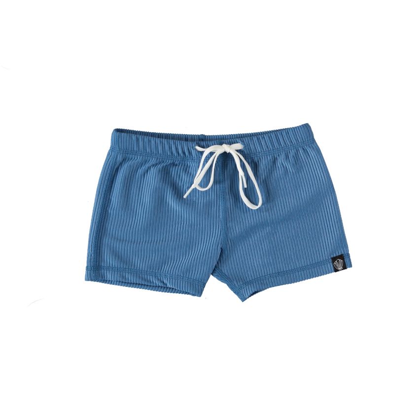 Beach & Bandits - UV Badeshorts Ribbed High Tide Blau