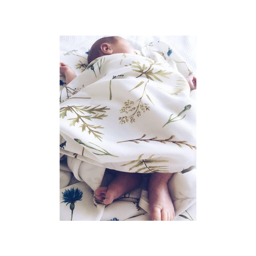 Qbana Mama - Bambus Muslin Swaddle Herbal 120 x 120cm