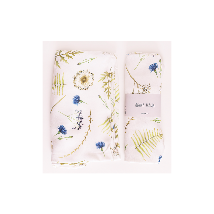 Qbana Mama - Bambus Muslin Swaddle Herbal 120 x 120cm