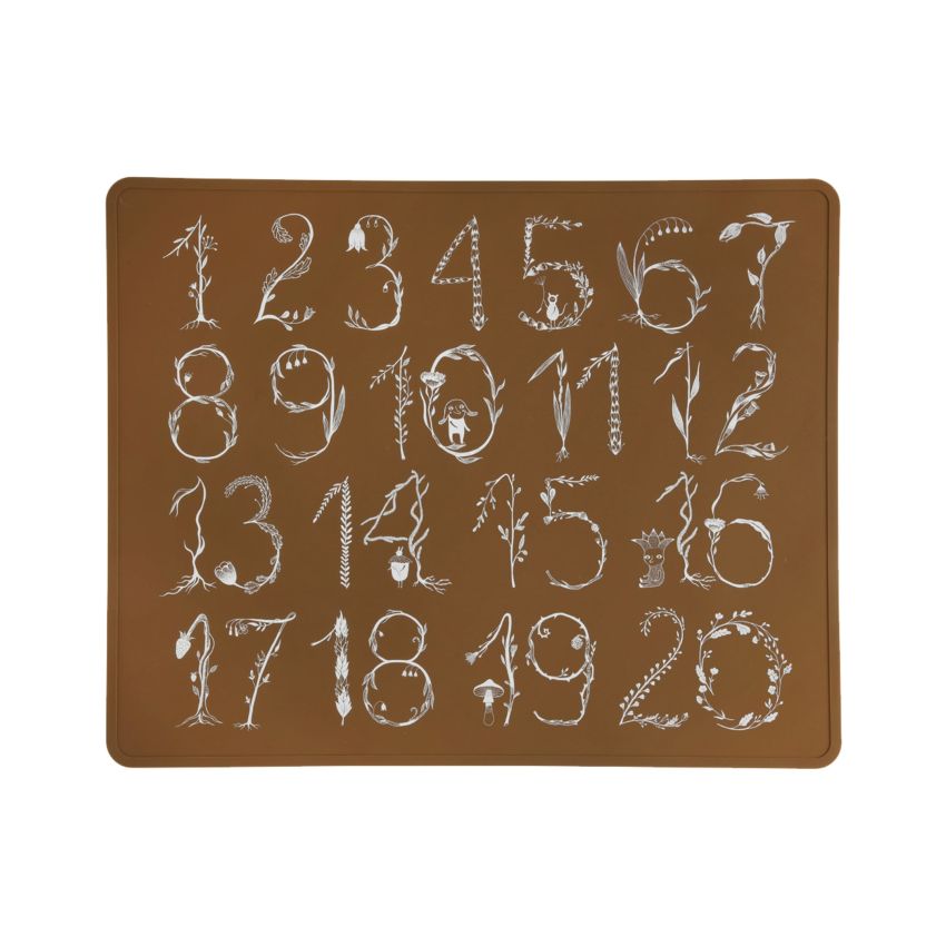 Lille Vilde - Tischset / Malunterlage Numbers Kakao