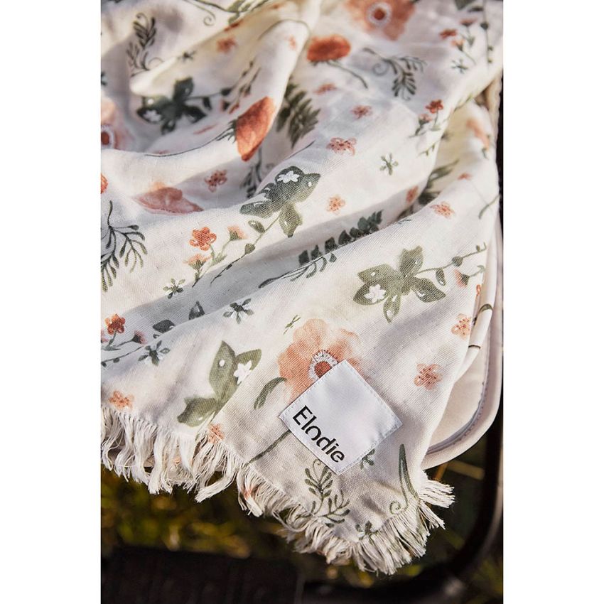 Elodie - Baumwoll Muslin Decke Meadow Blossom