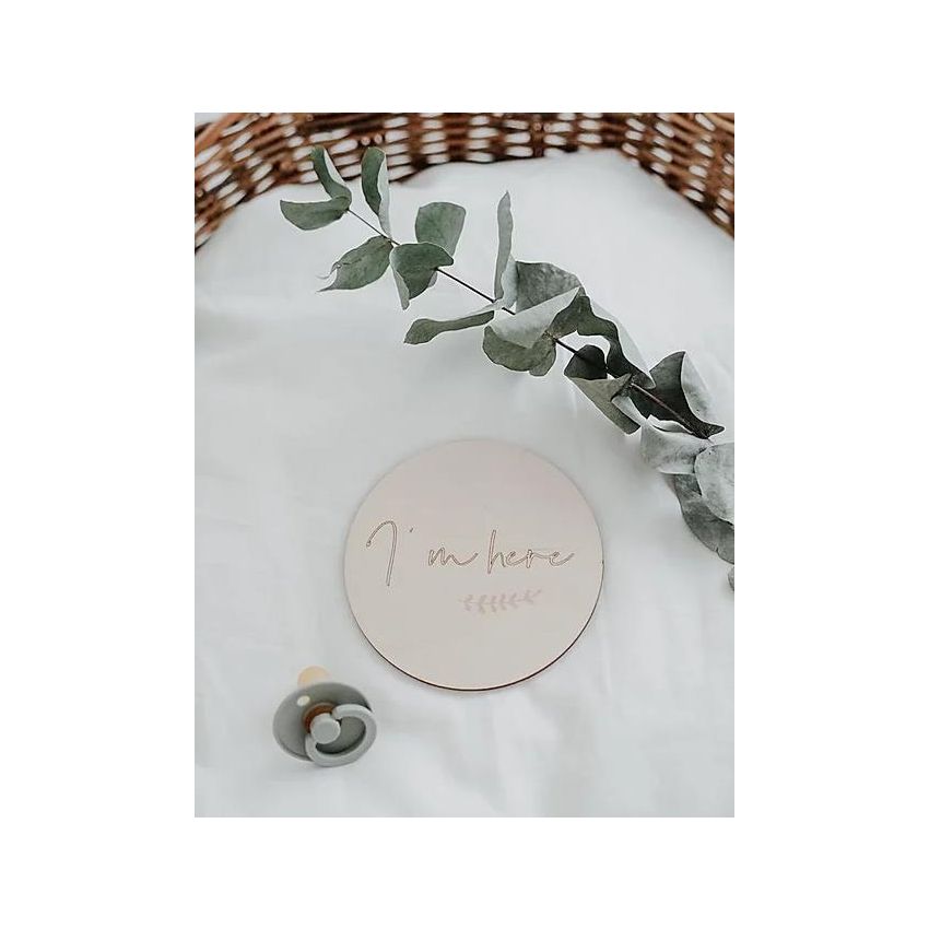 Holzschild Meilenstein 