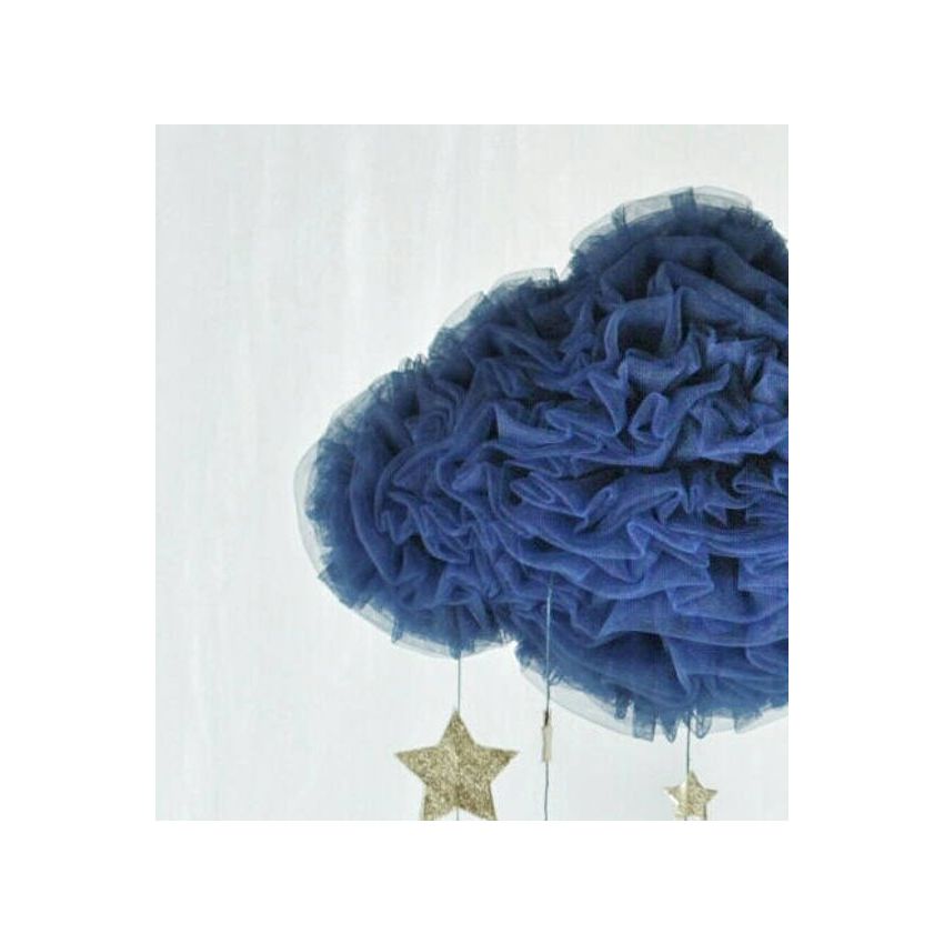 Solo un Sogno - Mobile Traumwolke dunkelblau mit Sternen