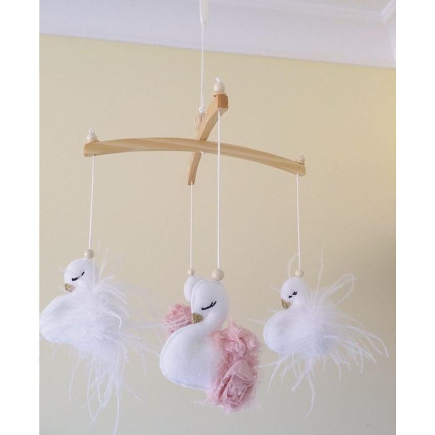 Poppet and Wildflower - Schwan Blush & White