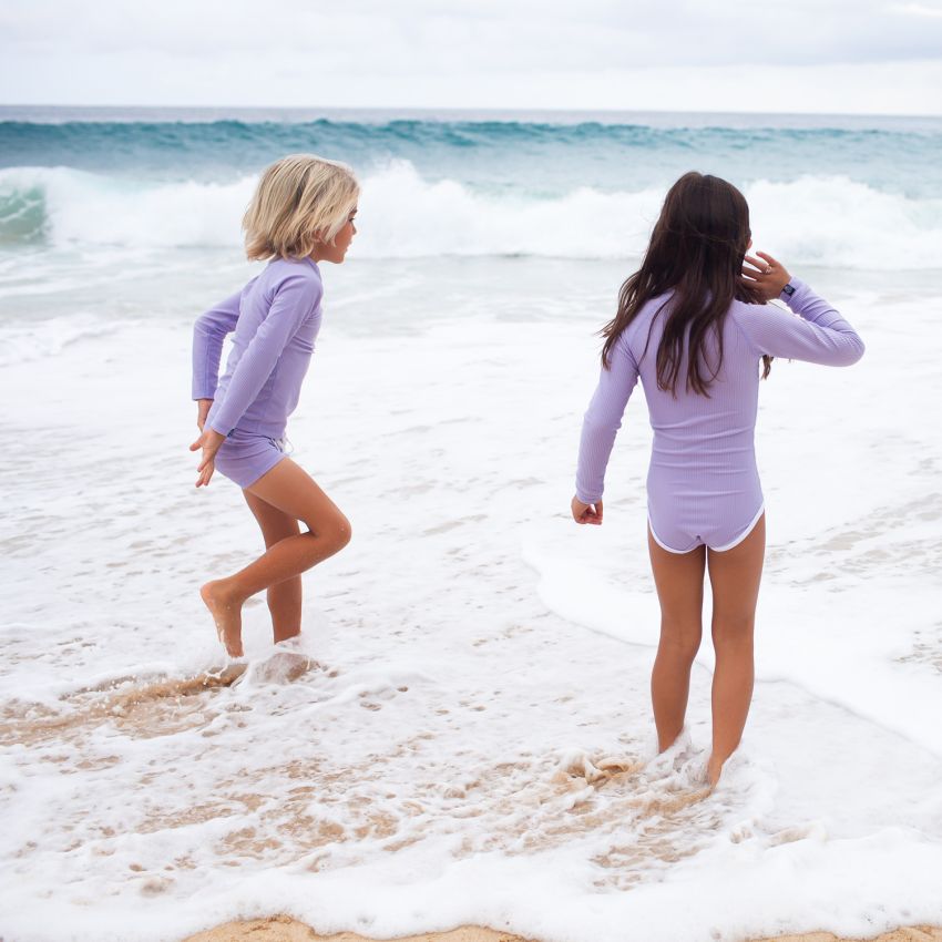 Beach & Bandits - UV Badeanzug Ribbed Lavender