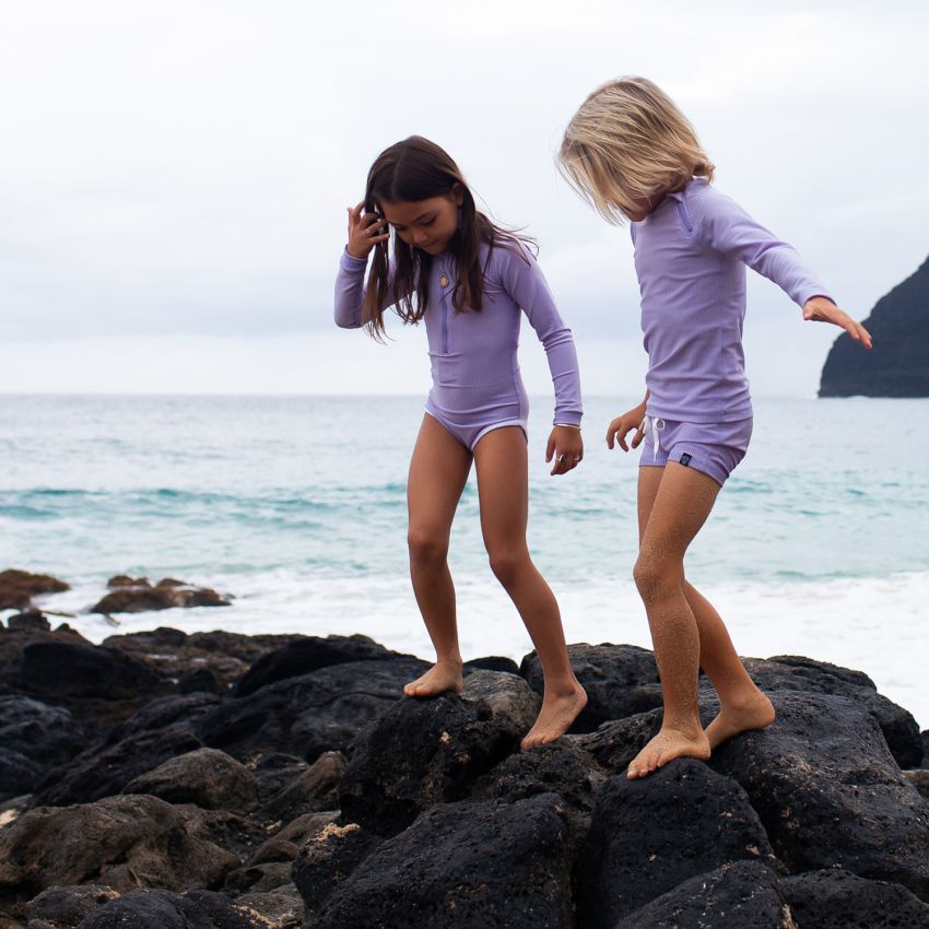 Beach & Bandits - UV Badeanzug Ribbed Lavender