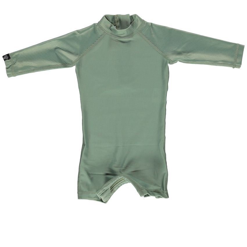 Beach & Bandits - UV Badeoverall Baby Ribbed Basil