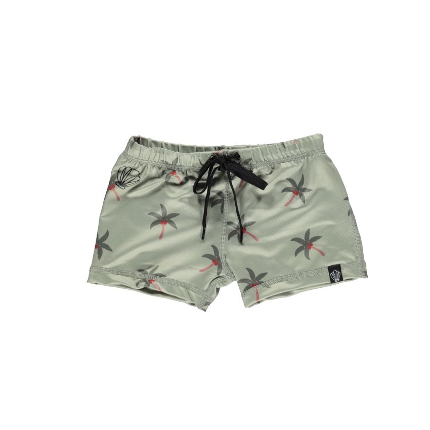 Beach & Bandits - UV Badeshorts Aloha Palm Olive