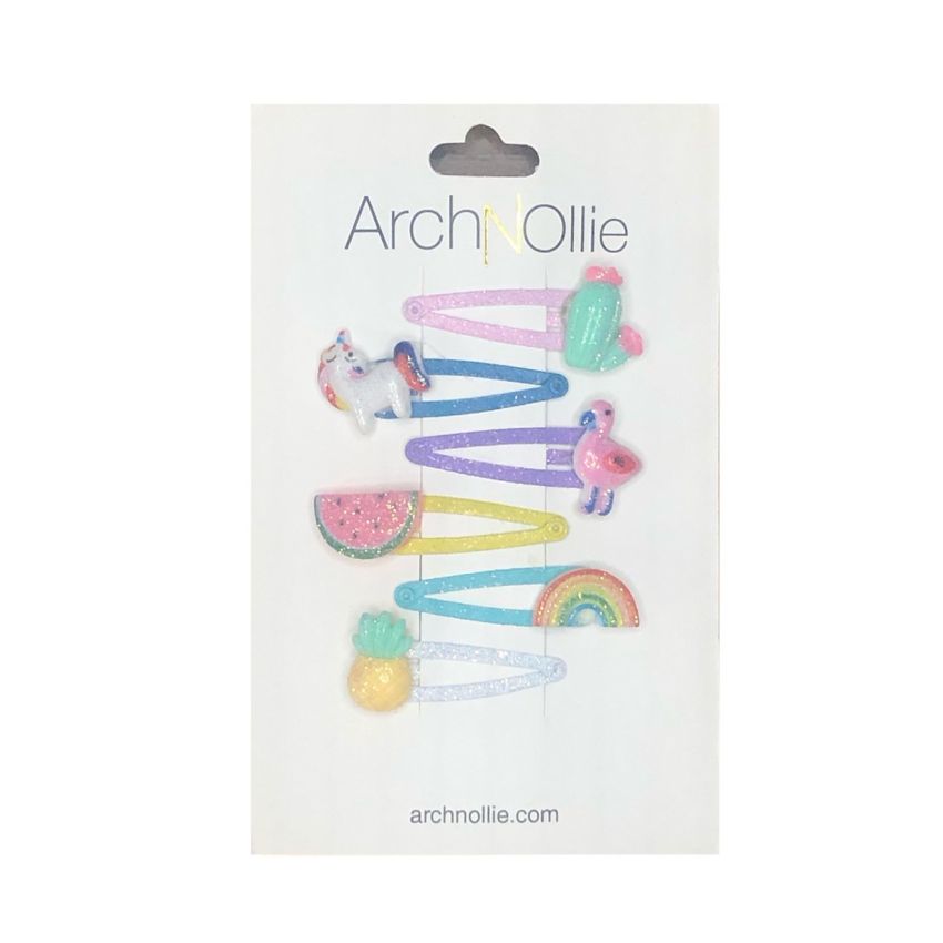 ArchNOllie - 6er Set Haarclips Summer Vibes