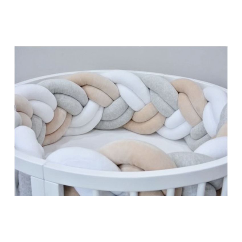 Sparrow - Bettschlange Double weiss - beige - light grey