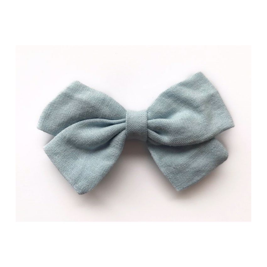 Forever Autumn - Leinen Haarclip Blue