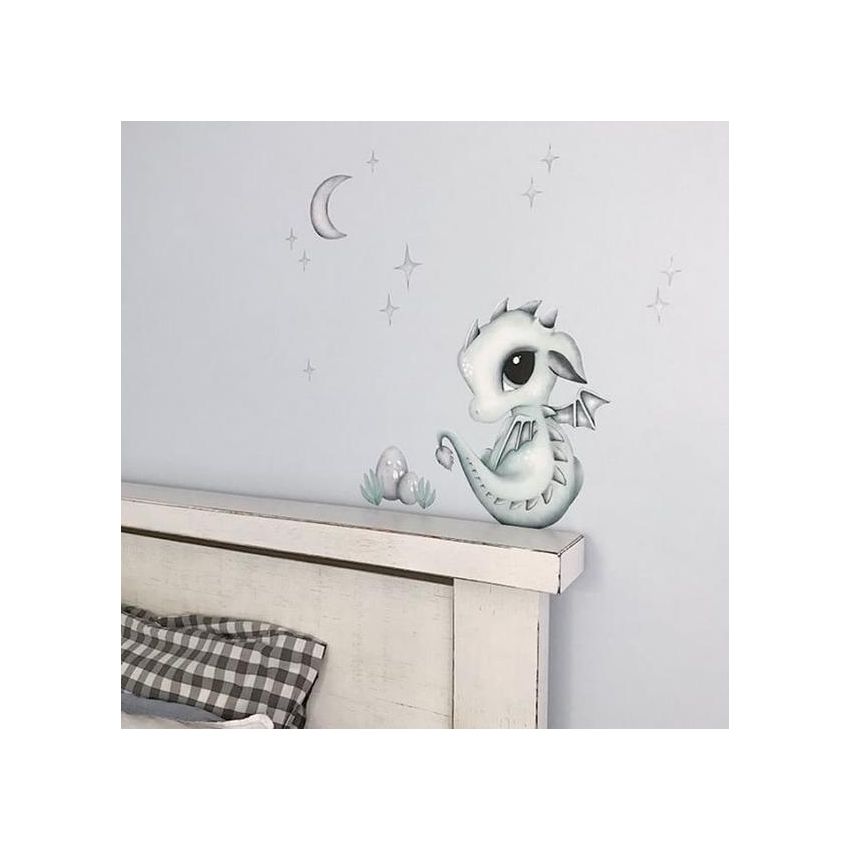 Isla Dream Prints - Wandsticker Dex der Drache A4