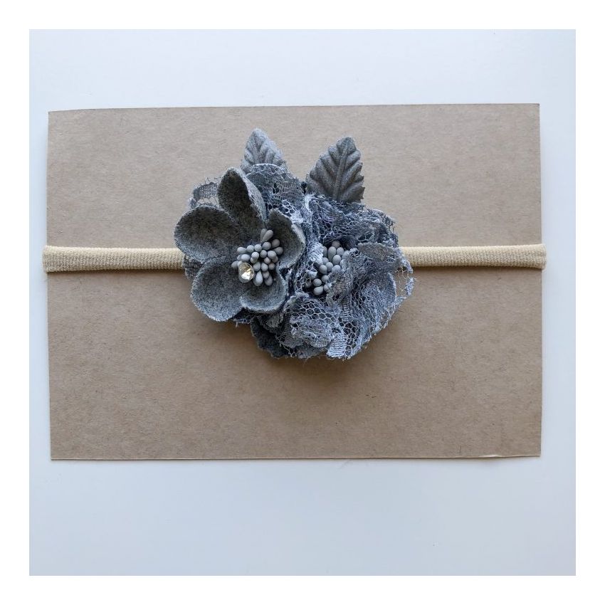 Lunas Treasure - Bluebell Lace Stirnband blau