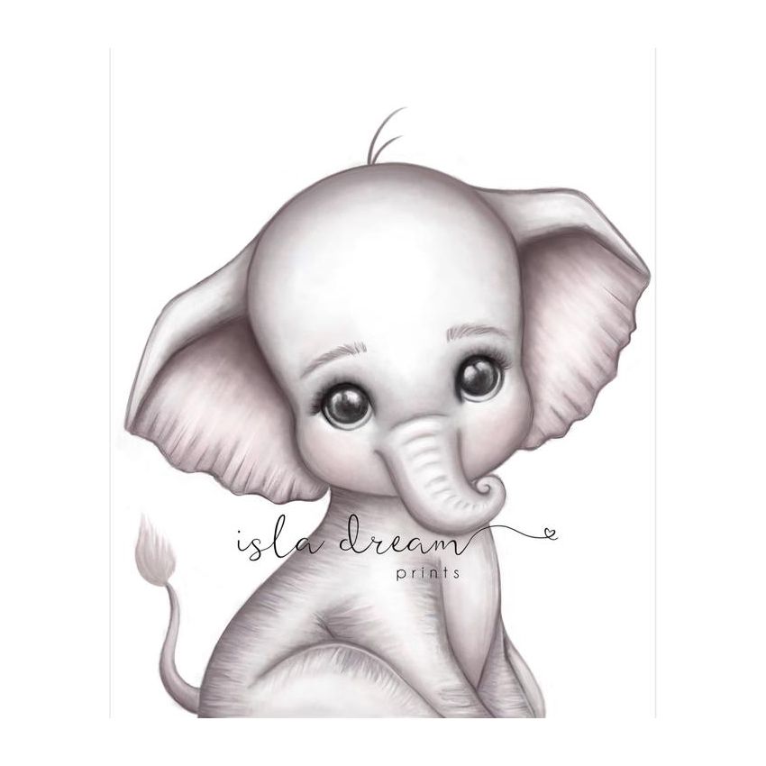 Isla Dream Prints - Poster Theodore the Elephant