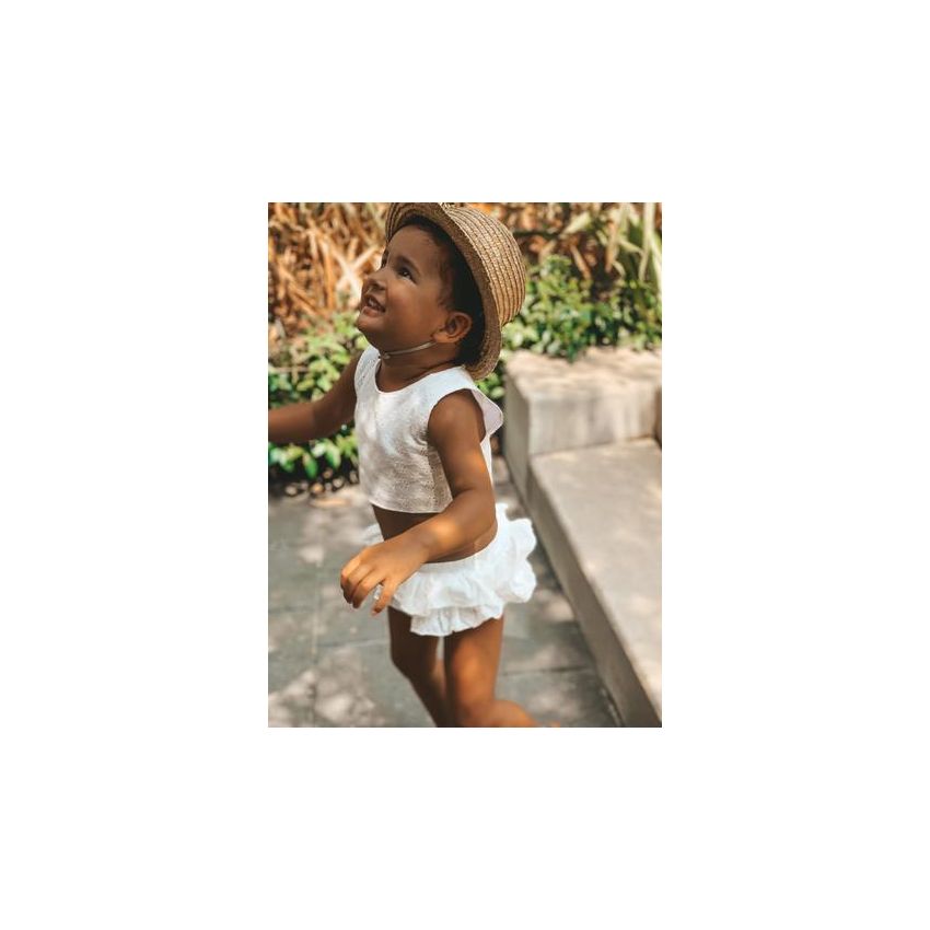 Dusty Daisy - Shorts- Ruffle mini Rock Mayflower weiss