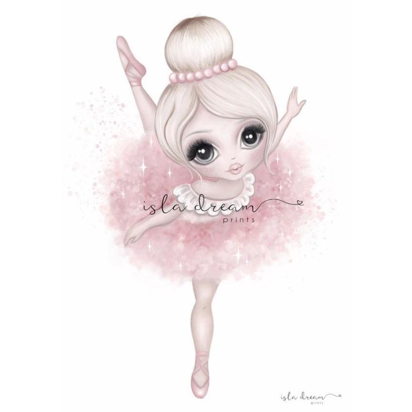 Isla Dream Prints - Poster Bella Ballerina blond