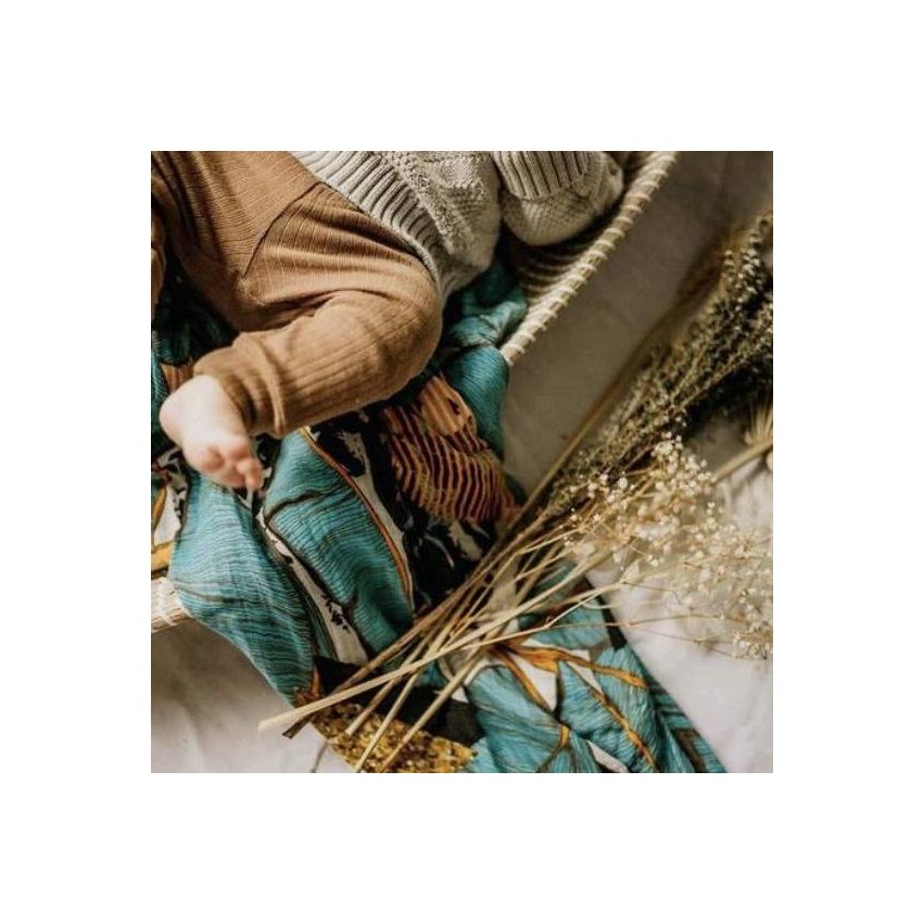 ArchNOllie - Swaddle Pampas Havana Blue