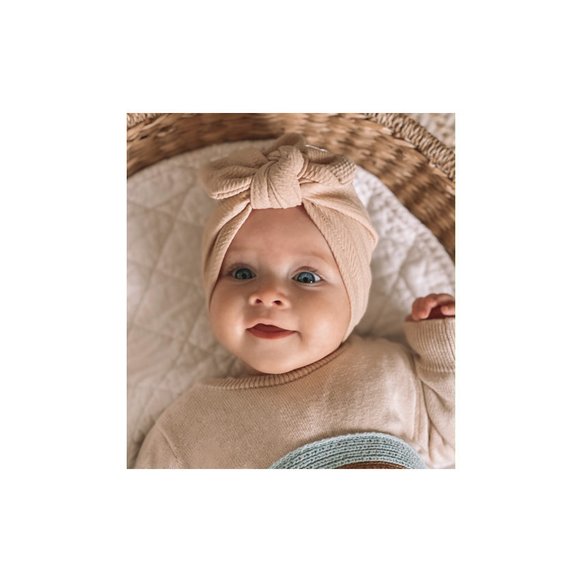 ArchNOllie - Turban gerippt Single Bow Mustard