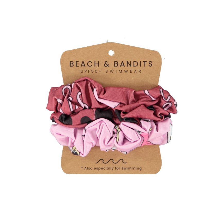 Beach & Bandits - Bade- Haargummi Red Velvet Punkte Mix