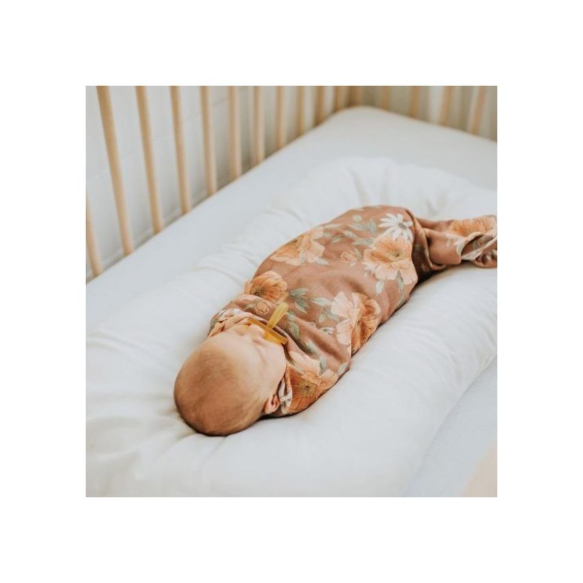 The mini scout - Muslin Swaddle Peony Blooms Clay