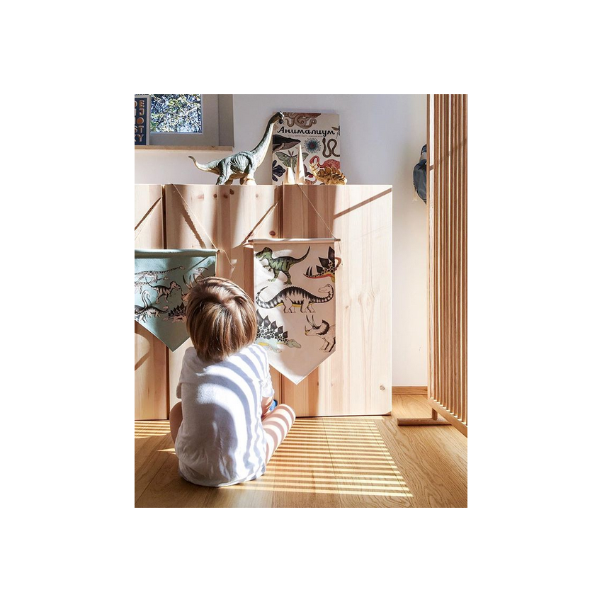 Dino Raw - Dino Banner Rainbow Dreaming