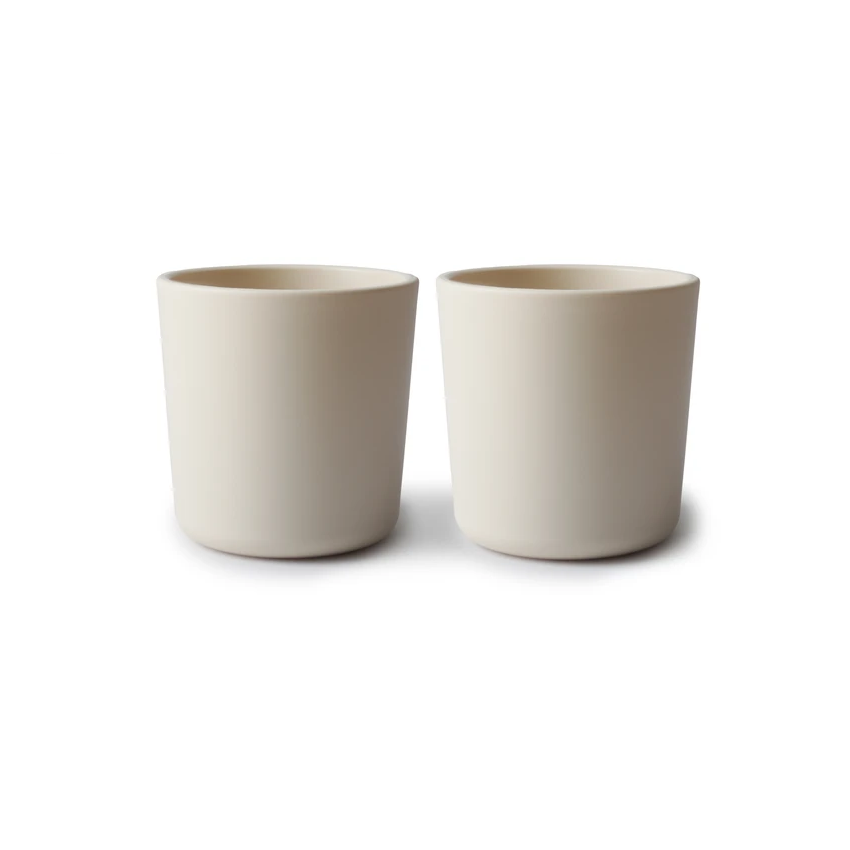 Mushie - 2er Set Trinkbecher Ivory