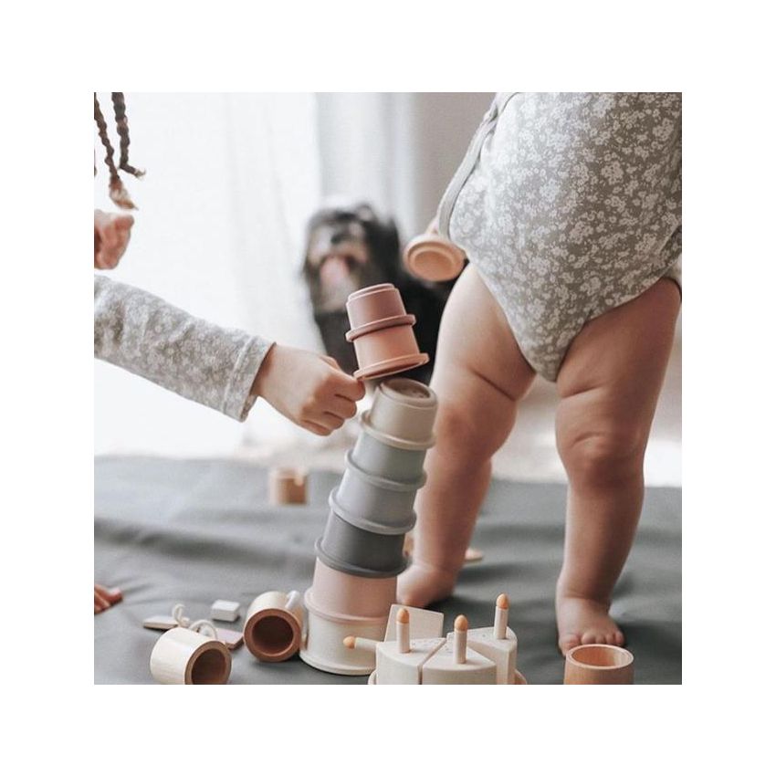 Mushie - Stapelturm Pastell