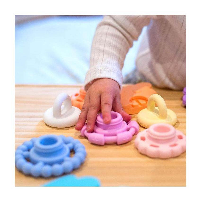 jellystone designs - Stapelturm Ringe Pastell Rainbow