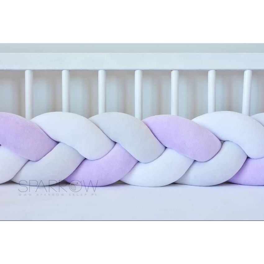 Sparrow - Bettschlange Weiss - Lavender - Hellgrau