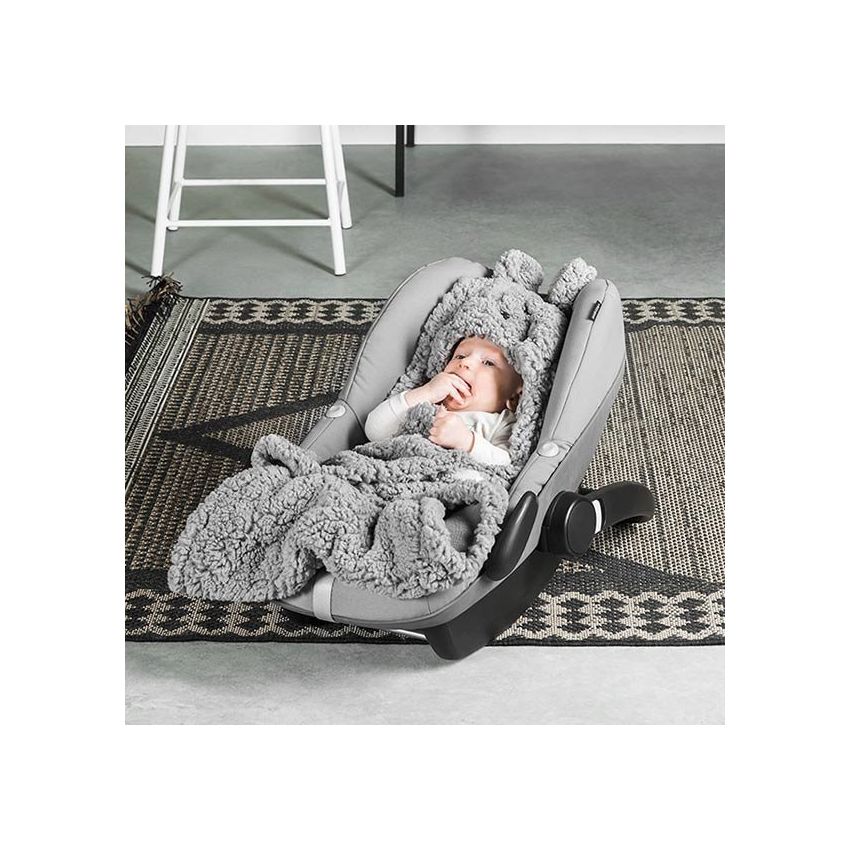 Jollein - Kuschelwrap Plüsch Bunny Storm Grey