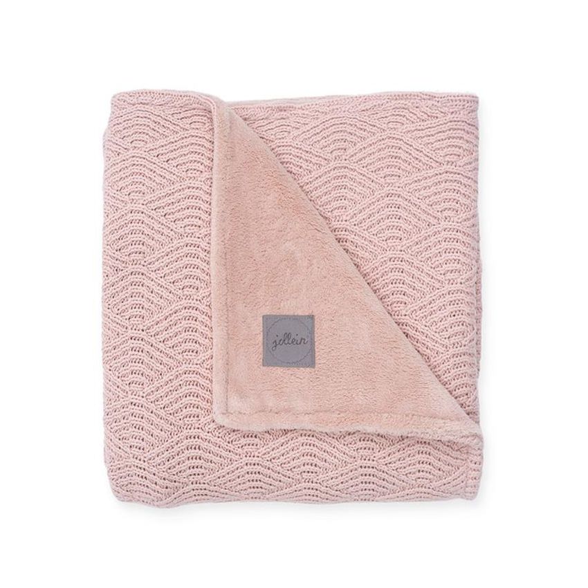 Jollein - Strickdecke River Pale Pink